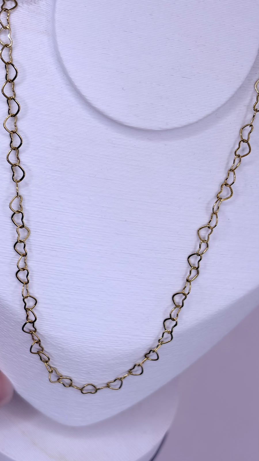COLAR ELO CORAÇÕES INOX DOURADO