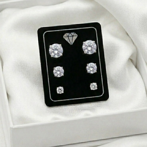 TRIO ZIRCONIAS TRANSPARENTES