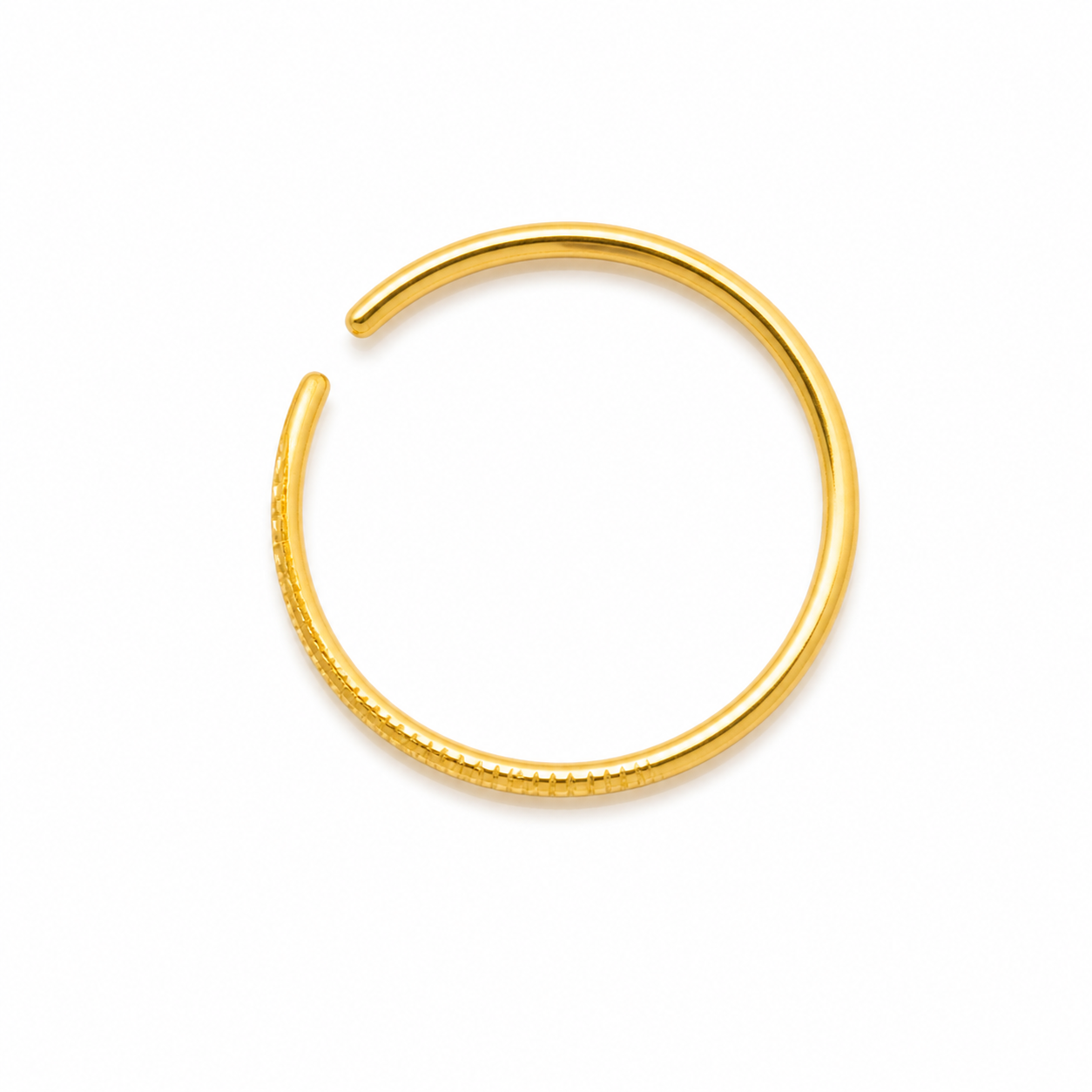 PIERCING NARIZ INOX DOURADO ARG LISA