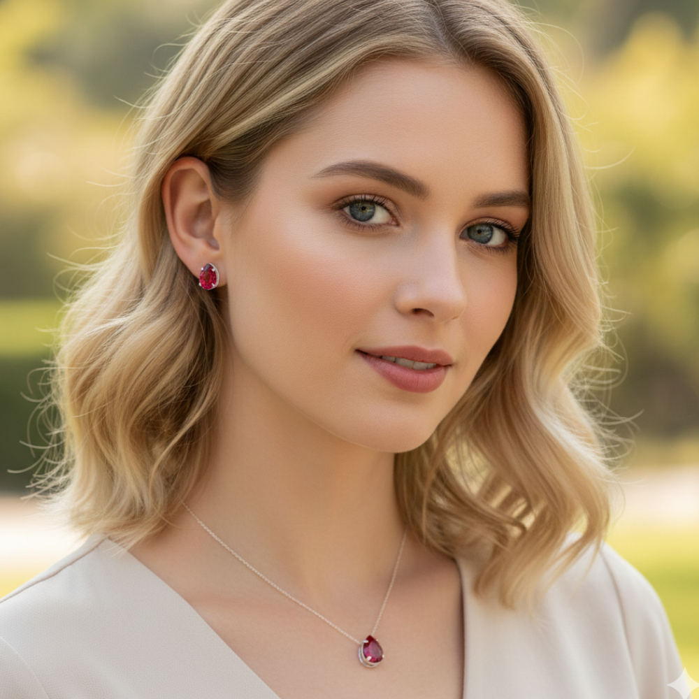 CONJUNTO GOTA VERMELHO CEREJA