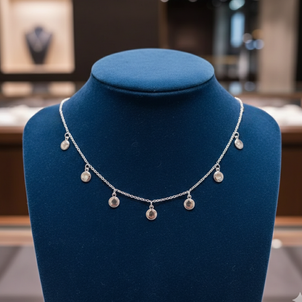 COLAR CHOKER PLAQUINHA ABAULADA
