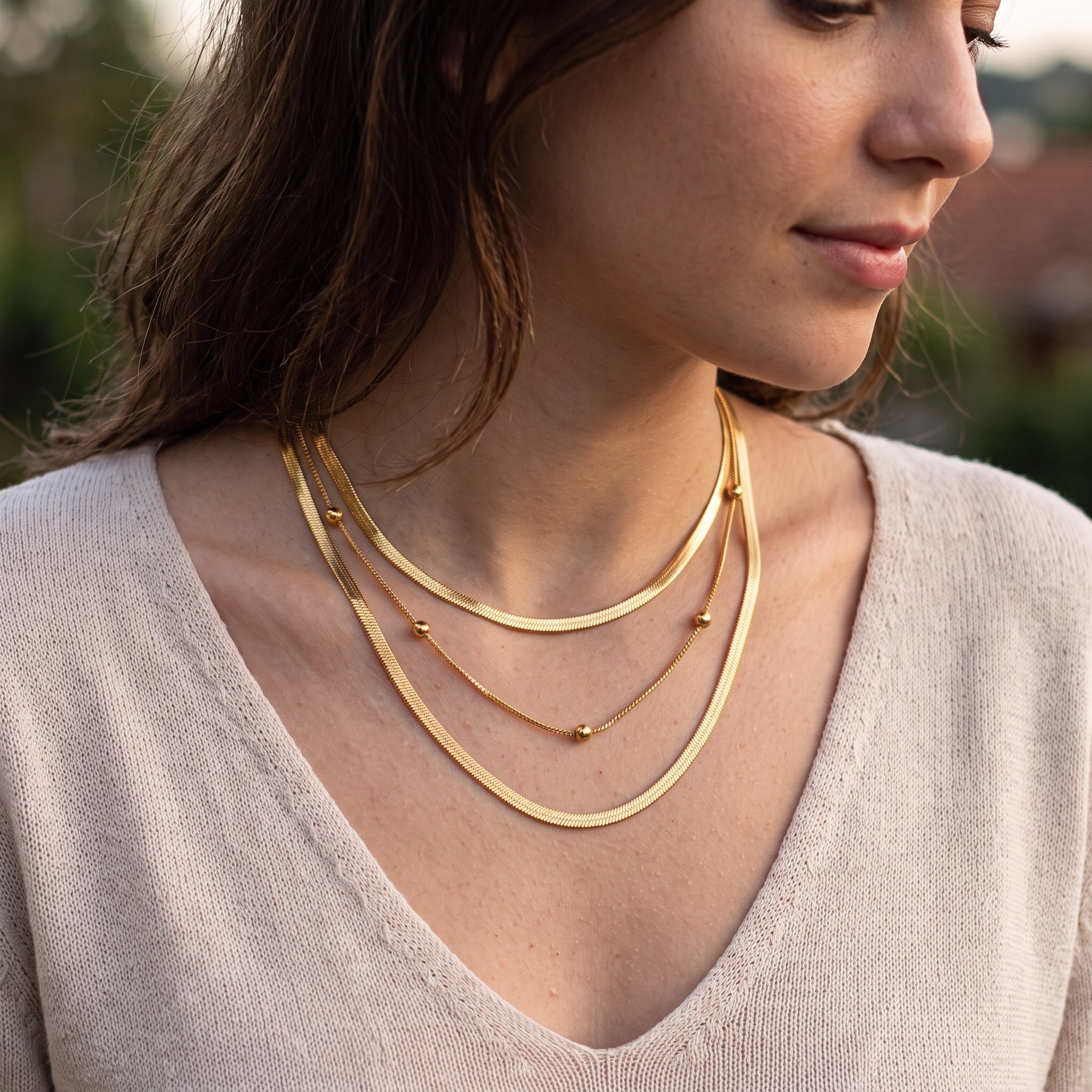 COLAR TRIPLO INOXGOLD