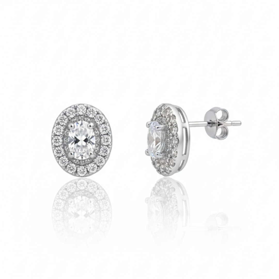 BRINCO ZIRCONIA OVAL LUXO FIXO