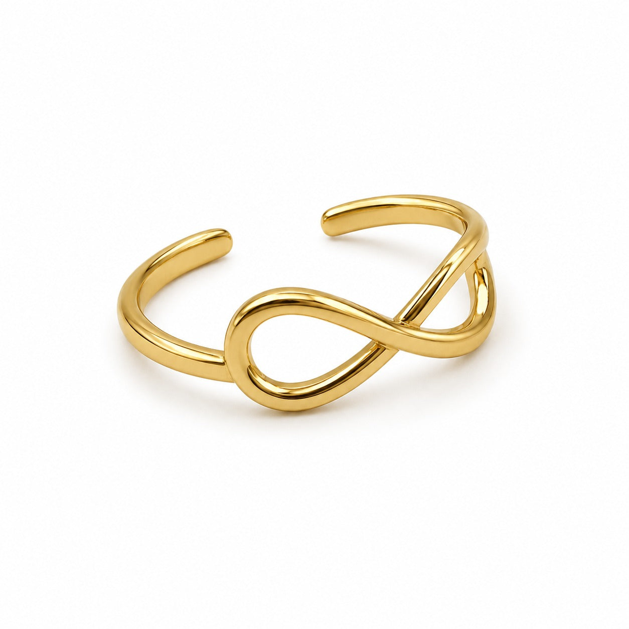 ANEL REGULAVEL INFINITO INOX DOURADO 316L