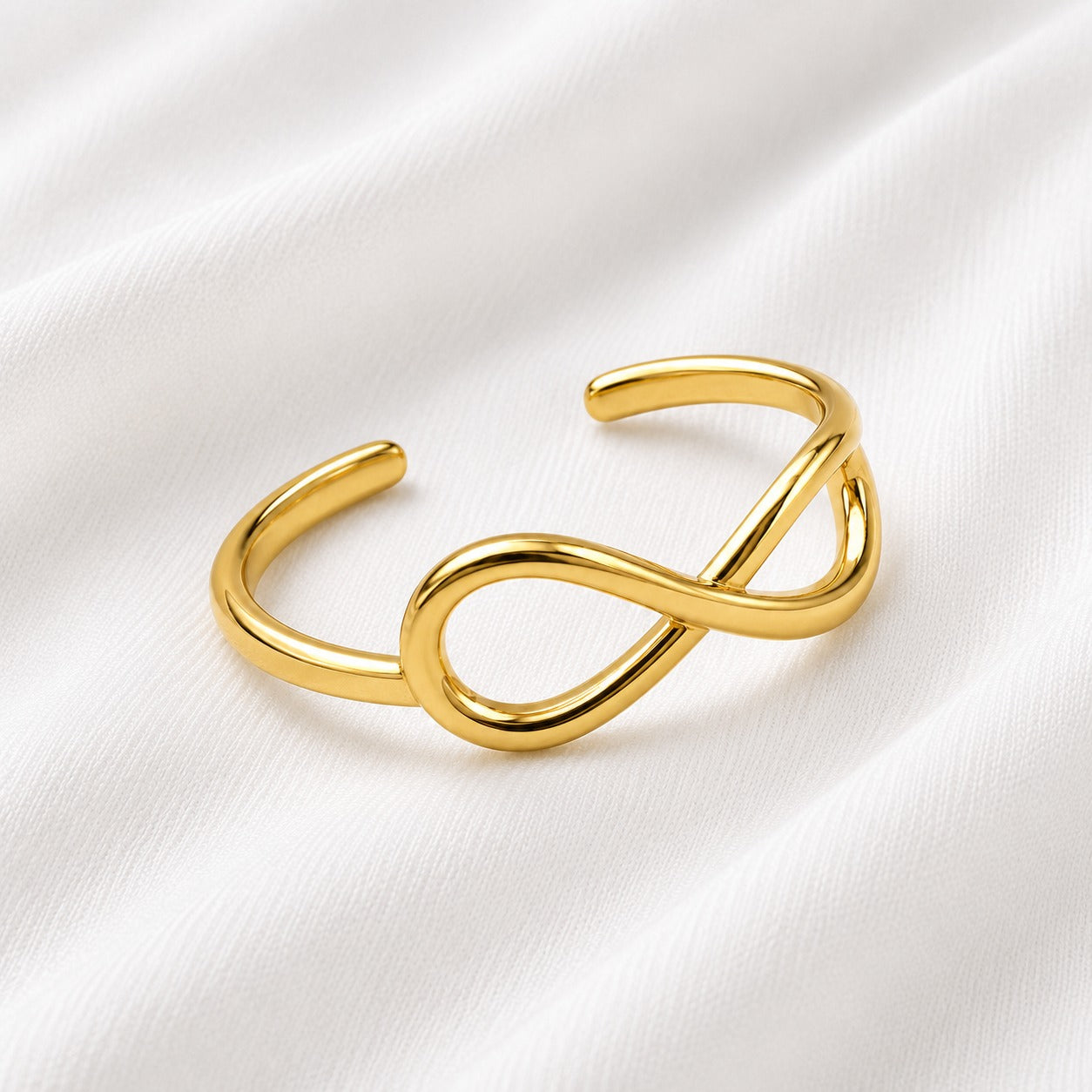 ANEL REGULAVEL INFINITO INOX DOURADO 316L