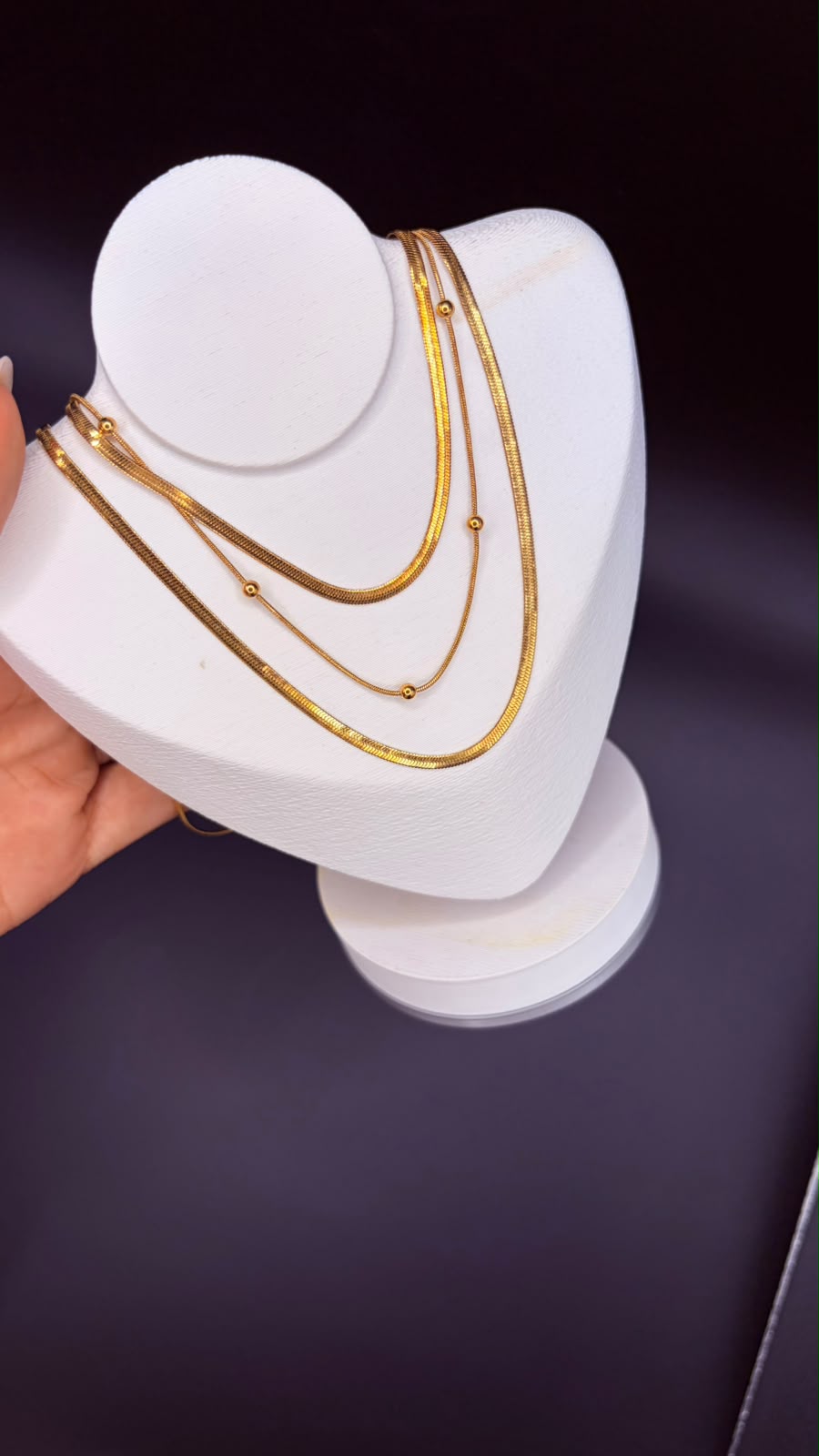 COLAR TRIPLO INOXGOLD