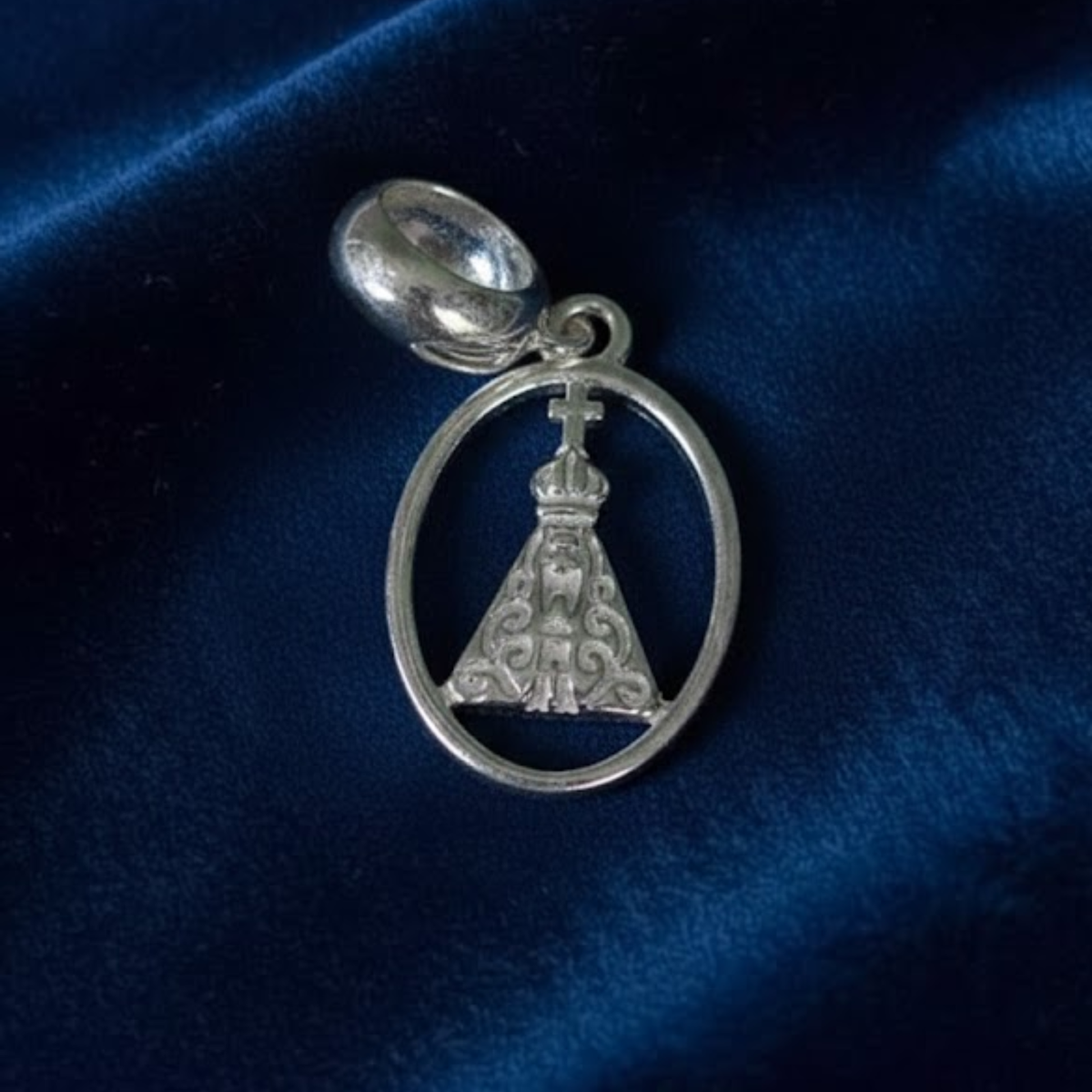 BERLOQUE NOSSA SENHORA MEDALHA VAZADA