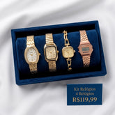 KIT 4 RELÓGIOS FEMININOS