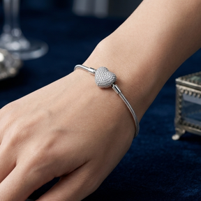 PULSEIRA PANDORA FECHO CORAÇÃO CRAVEJADO 2,44MM