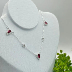 COLAR CHOKER ROSA GOTAS CRAV