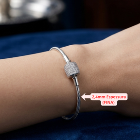 PULSEIRA PANDORA FECHO CILINDRO CRAVEJADO 2,44MM