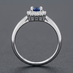 ANEL SOLITARIO ZIRCONIA AZUL