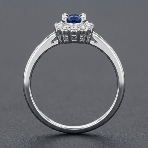 ANEL SOLITARIO ZIRCONIA AZUL