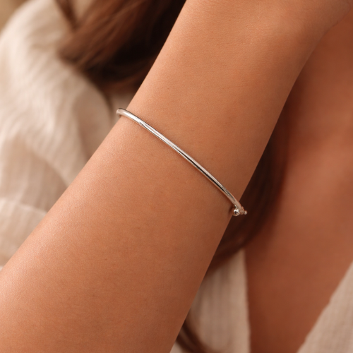 BRACELETE COM FECHO REDONDO MACIÇO