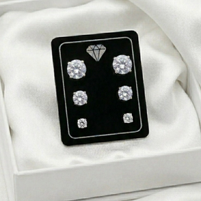 TRIO ZIRCONIAS TRANSPARENTES