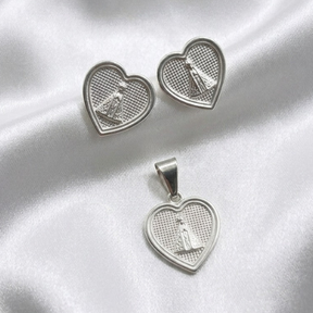 CONJUNTO NOSSA SENHORA CORAÇÃO (SEM CORRENTE)