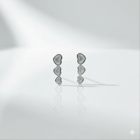 PIERCING DE  EARCUFF CORAÇÕES