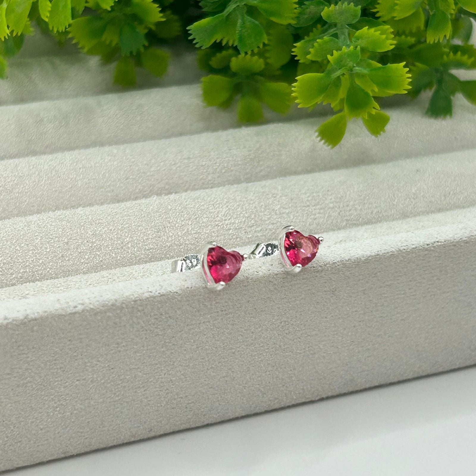 BRINCO CORAÇÃO ROSA/VERM P