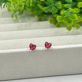 BRINCO CORAÇÃO ROSA/VERM P