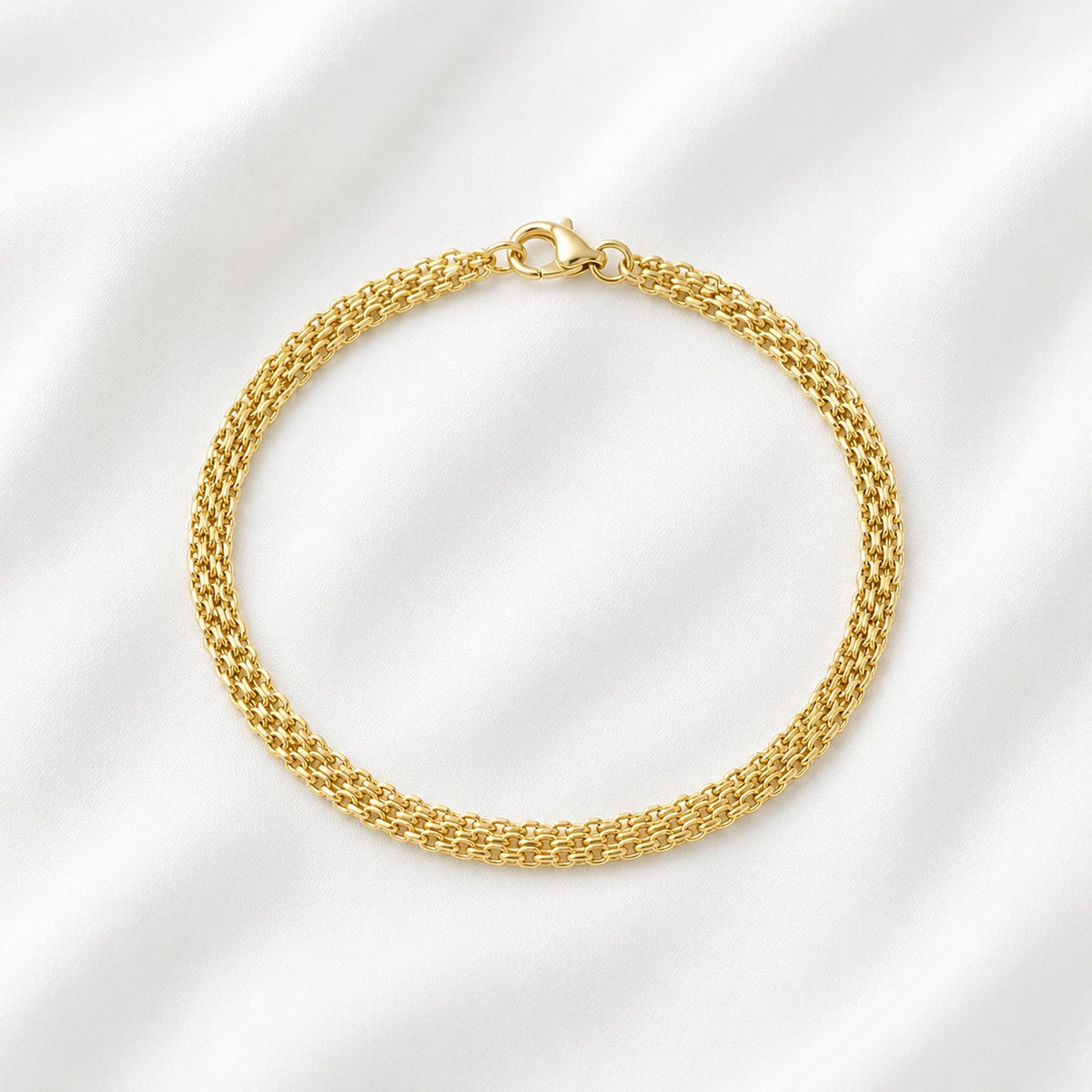 PULSEIRA INOX DOURADO BISMARK