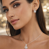 CONJUNTO ZIRCONIA GOTA ITALIANA LUXO