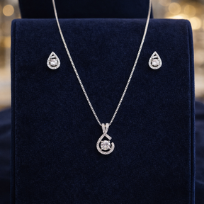 CONJUNTO ZIRCONIA GOTA ITALIANA LUXO
