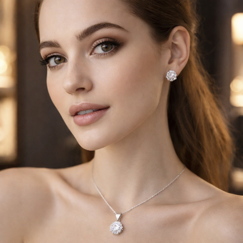 CONJUNTO ZIRCONIA REDONDA LUXO CRAV