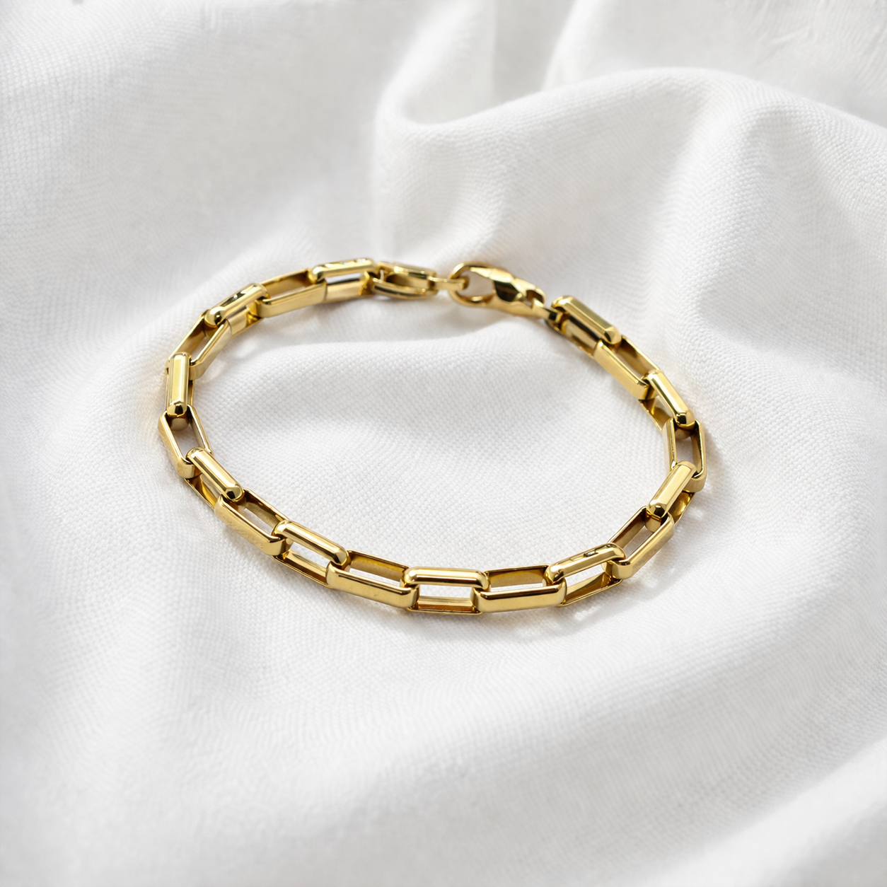 PULSEIRA INOX DOURADO MASCULINO