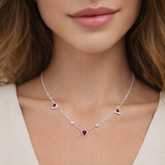 COLAR CHOKER ROSA GOTAS CRAV