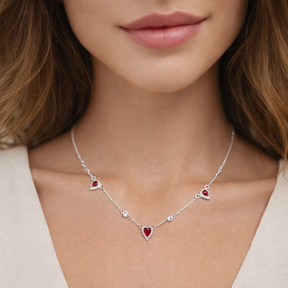 COLAR CHOKER ROSA GOTAS CRAV