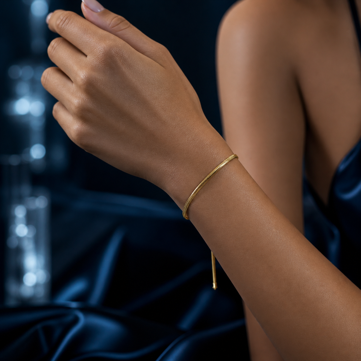 PULSEIRA LACRAIA INOX DOURADO 3MM