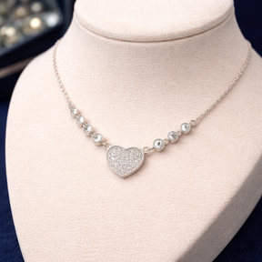 COLAR CORAÇÃO COM ZIRCONIAS CRAV