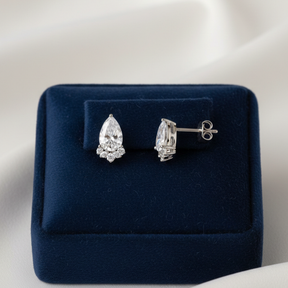 BRINCO ZIRCONIA GOTA 3 MINI ZIRCONIAS ABAIXO