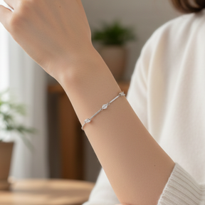 PULSEIRA ITALIANA SEMI RIVIERA ZIRCONIAS OVAIS