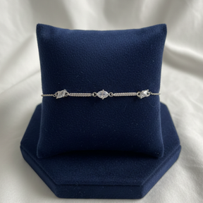 PULSEIRA ITALIANA SEMI RIVIERA ZIRCONIAS OVAIS