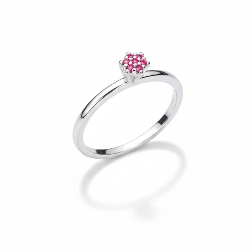 ANEL SOLITARIO ROSA ALTO