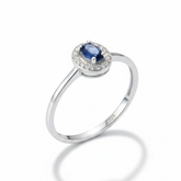 ANEL CRAV AZUL PEDRA OVAL