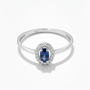 ANEL CRAV AZUL PEDRA OVAL