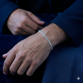 PULSEIRA MASCULINA GRUMETT DUPLA 4MM