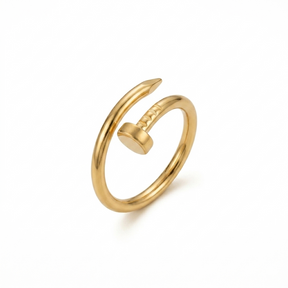 ANEL PREGO INOX DOURADO 316L