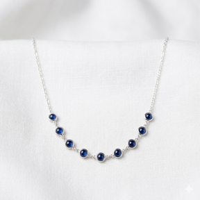 COLAR CHOKER AZUL ESCURO ZIRC INTERISSAS