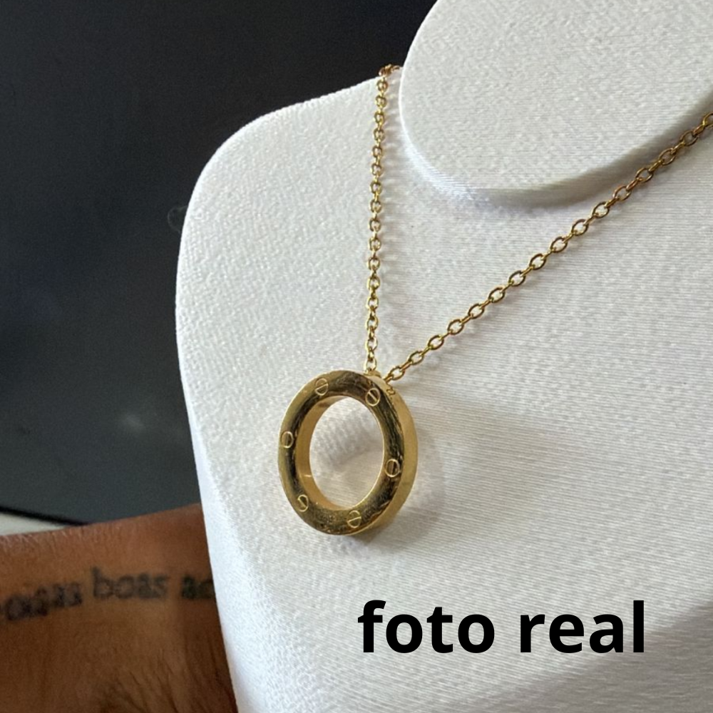 COLAR INOX DOURADO