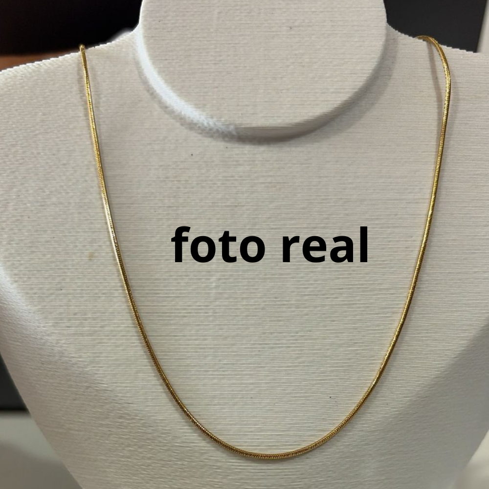 COLAR RABO DE RATO INOX DOURADO