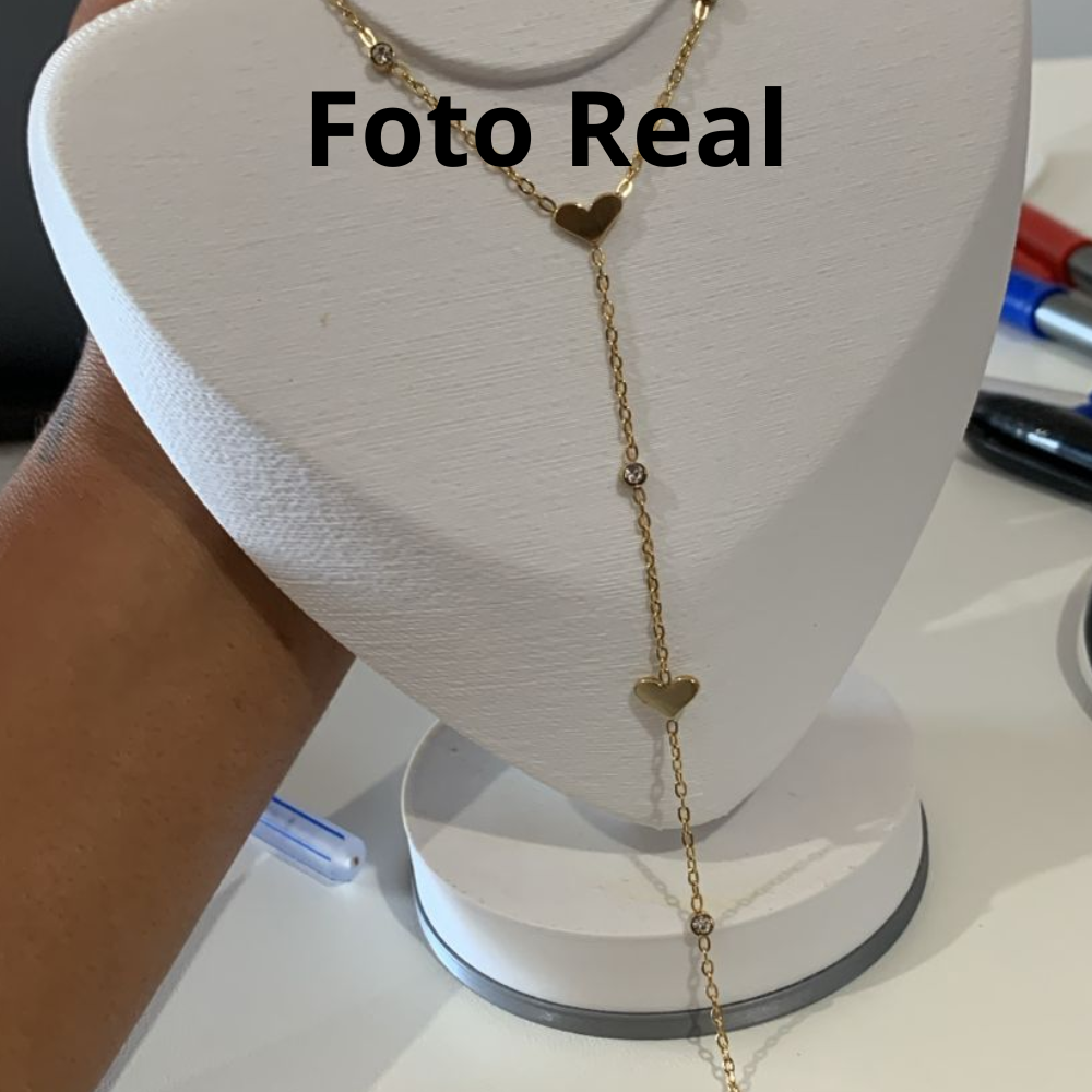 COLAR GRAVATA CORAÇÃO CHAPA ZIRC