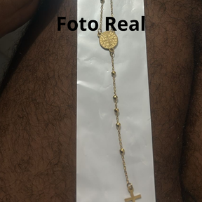 TERÇO SÃO BENTO INOX GOLD