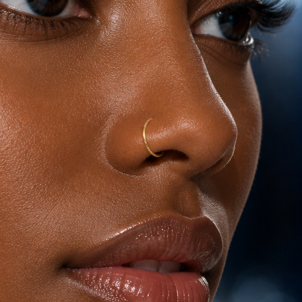PIERCING NARIZ INOX DOURADO ARG LISA