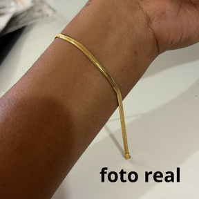 PULSEIRA LACRAIA INOX DOURADO 3MM