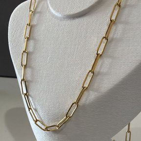 COLAR INOX DOURADO MASCULINO 60CM