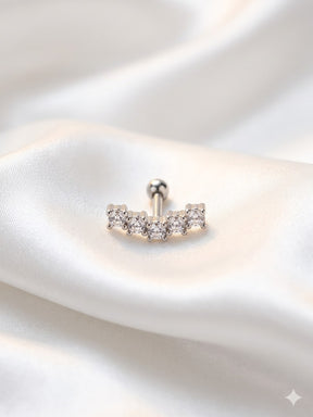 PIERCING ORELHA HELIX AÇO INOX PRATA