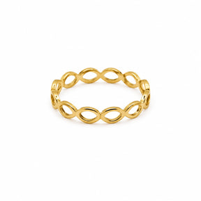 ANEL APARADOR INFINITOS INOX DOURADO 316L